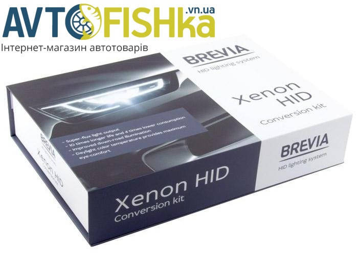 

Комплект ксенона BREVIA Н7 6000К Super Slim Ballast