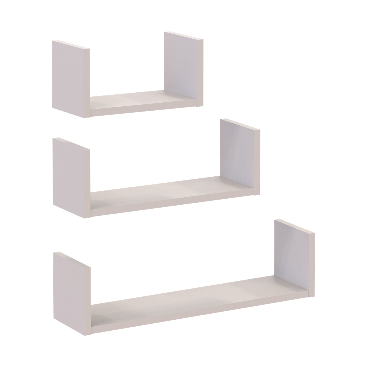 Комплект полиць Doros Філ Кашемір 3 шт 30/45/60х15х15 (41516079) 3