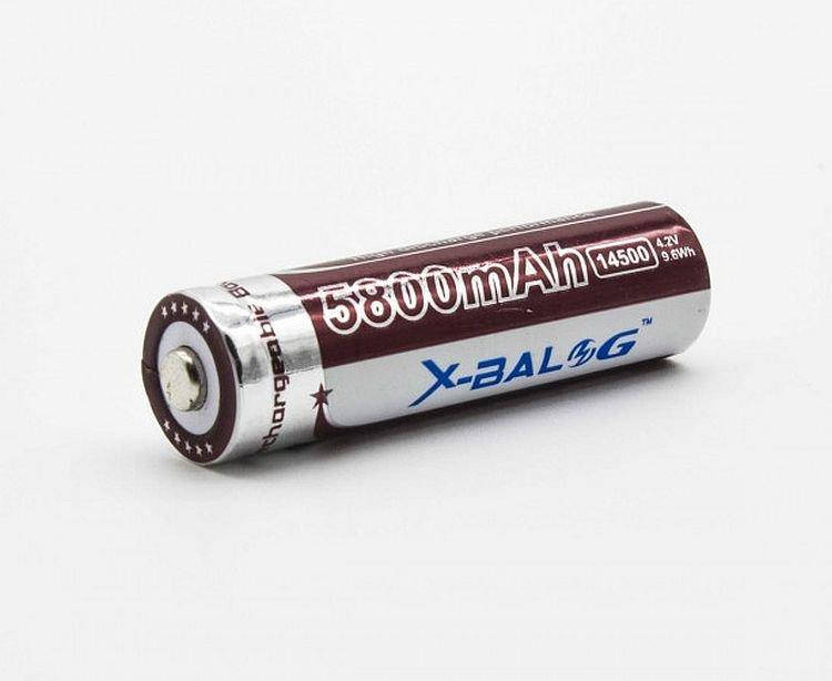 

Мощный аккумулятор X-Balog BL-14500 Li-ion 5800 mAh