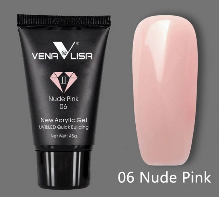 

Акрил-гель VENALISA №06 UV/LED 45 г, nude pink, Розовый