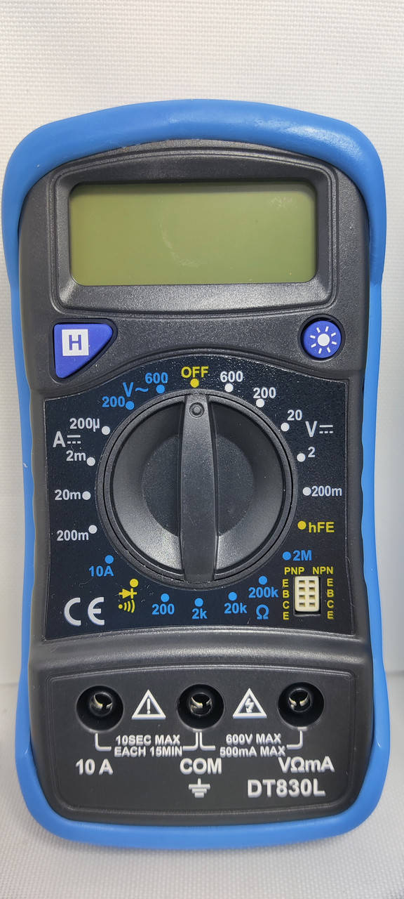

Цифровой мультиметр TCOM DT 830L с подсветкой