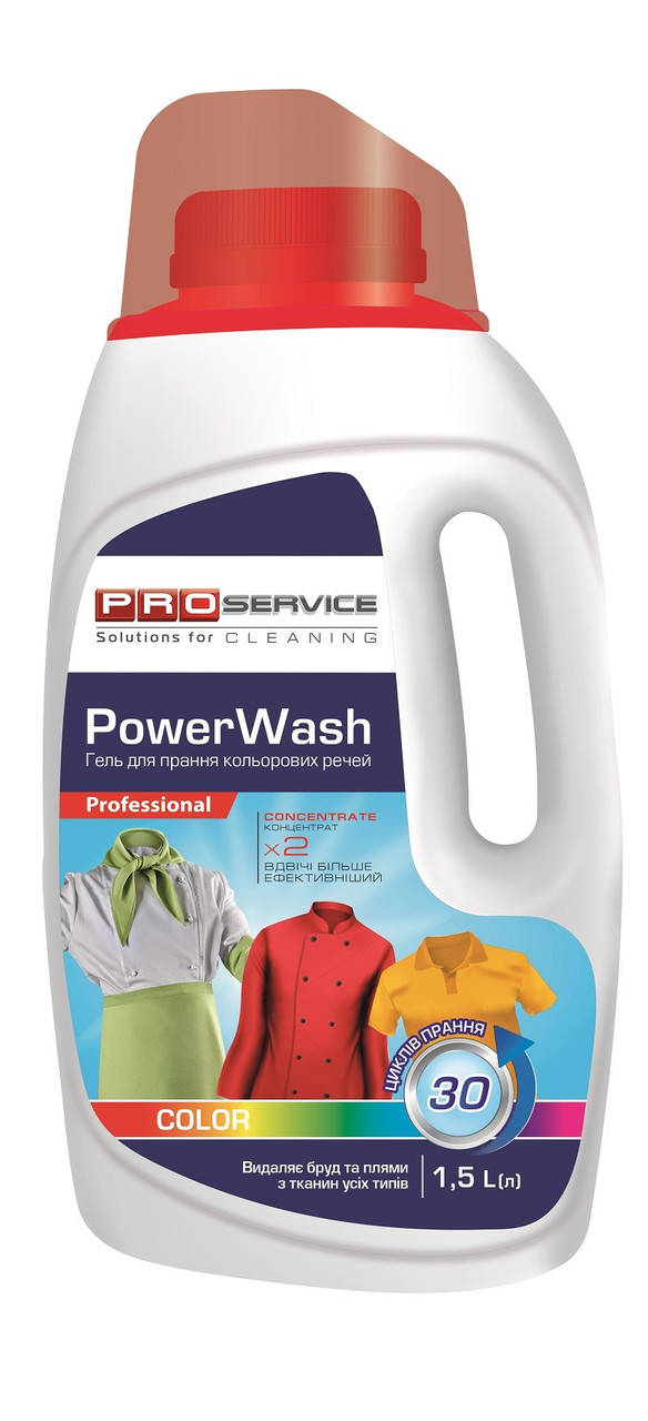 

Порошок стиральный гель "Pro Power Wash" 1,5 л для цветного