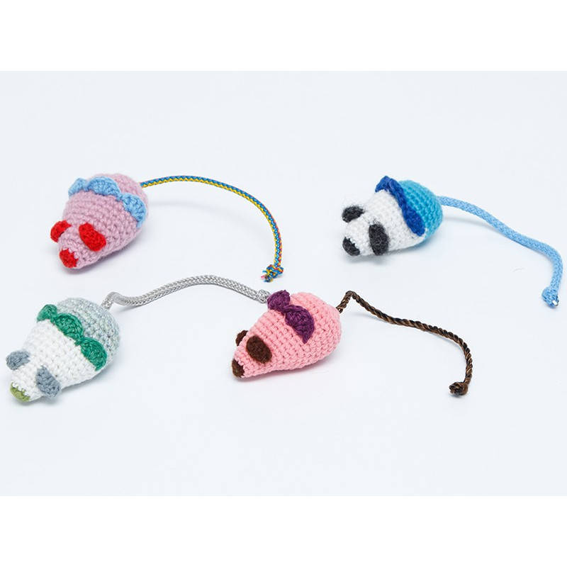 

S.Gr.Pets Вязаная мышка с кошачьей мятой, игрушка для кошек