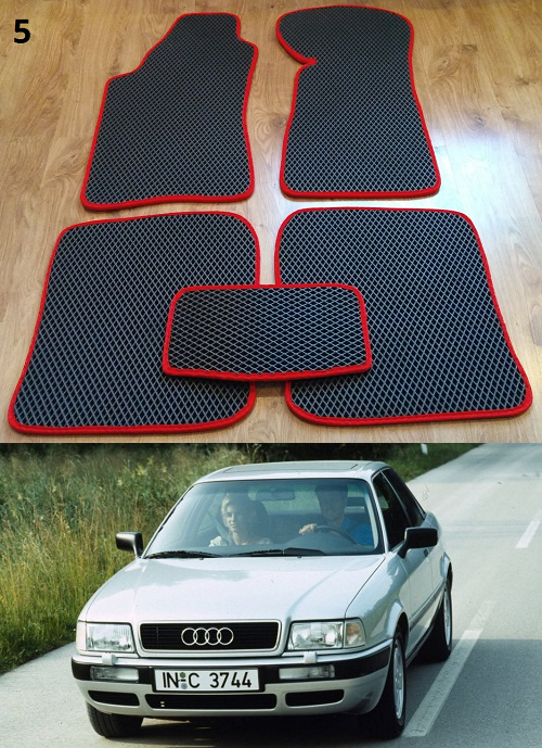 

Коврики ЕВА в салон Audi 80 (B3, B4) '86-96, Черный