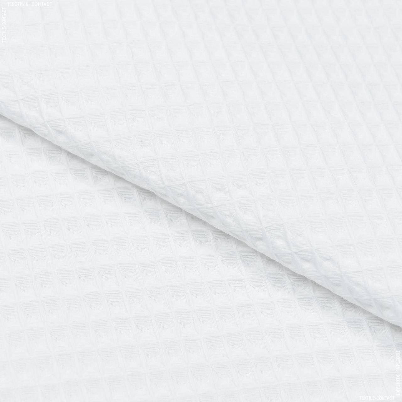 

Ткань полотенечная вафельная ткч отбеленная, Белый