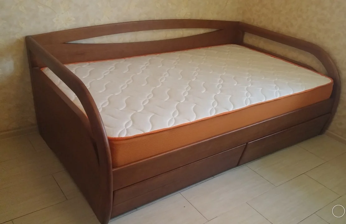 

Кровать подростковая Бавария 90-200 см с ящиками (орех)