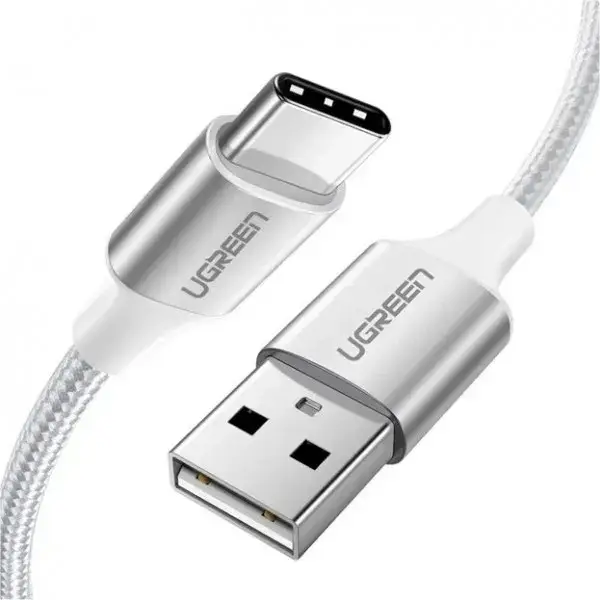 

Кабель Ugreen Type-C to USB A 2.0 Quick Charging 3.0 Cable 60133 2m white, Белый