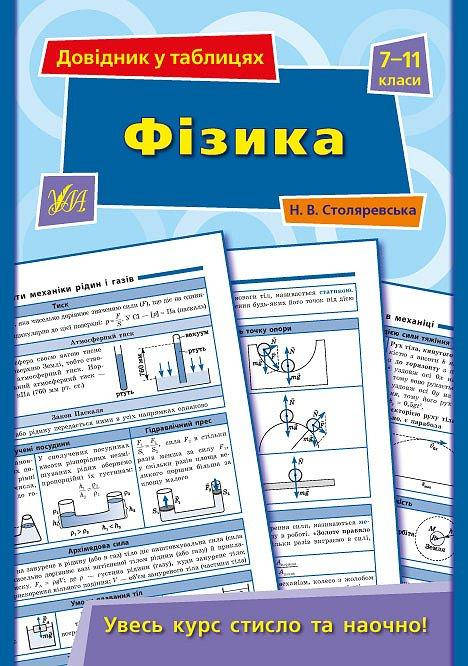 

Довідник у таблицях Фізика 7–11 класи Столяревська Н. В.