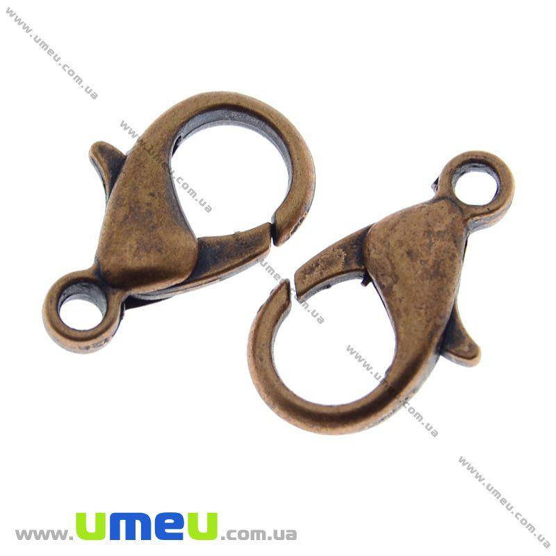 

Замок-карабин, 12х6 мм, Медь, 1 шт (ZAM-010192)