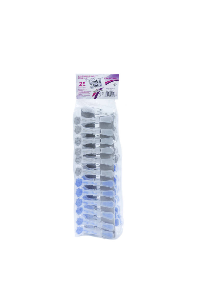 

Прищепки для белья мягкие 25 шт REWE-Zentral - голубой-серый K10-220019
