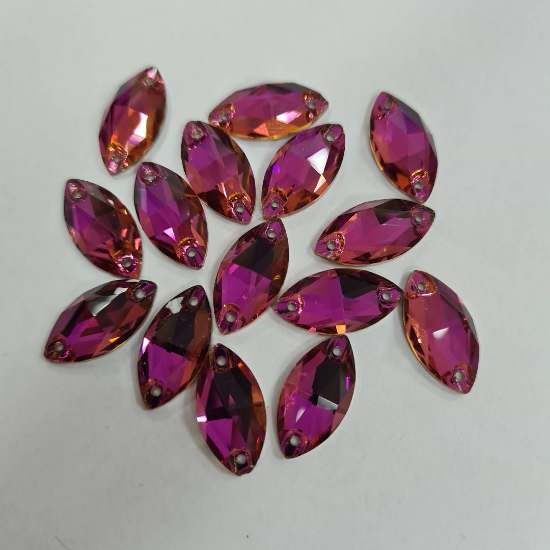 

Стразы Lux Маркиз 9х18мм. Fuchsia