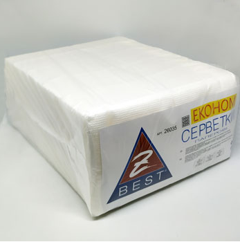

Салфетки белые барные Z-ВЕST 24*25 400шт, Белый
