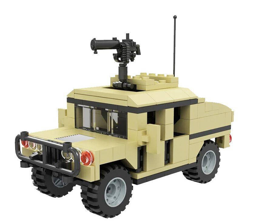

Военная машина хаммер swat для лего lego песочная, Черный