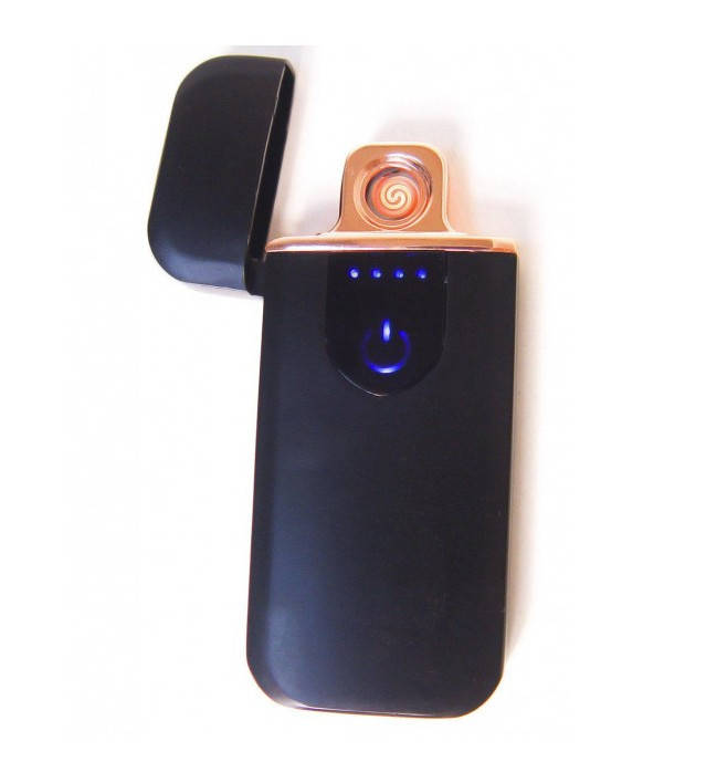 

Электронная аккумуляторная спиральная зажигалка Lighter (57303), Черный