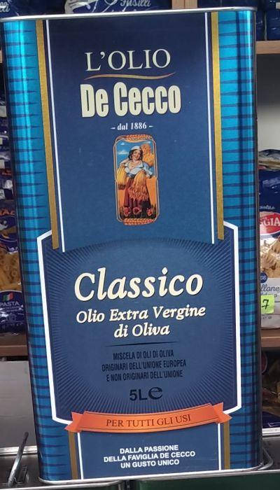 

Оливковое масло De Cecco Classico Extra Vergine 5л