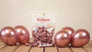 

Латексные шарики Kalisan 5" (12 см) Хром Rose Gold розовое золото