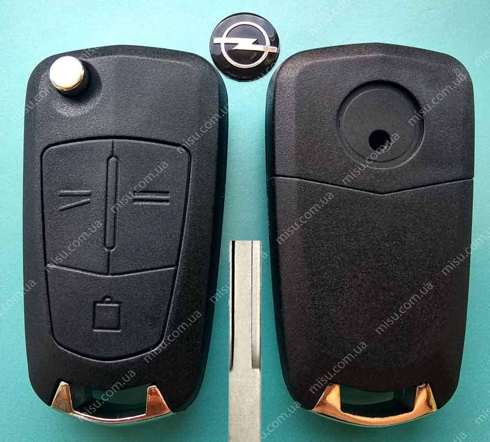 

Ключ Opel, Vauxhall выкидной базовый 3 кнопки HU43