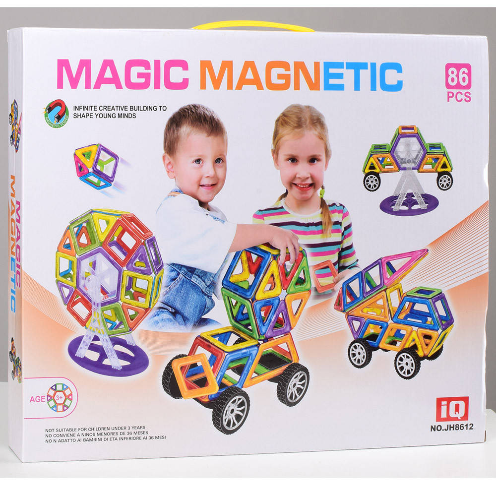 

КОНСТРУКТОР МАГНИТНЫЙ MAGNETIC JH8612 ТРАНСПОРТ 86 ДЕТАЛЕЙ