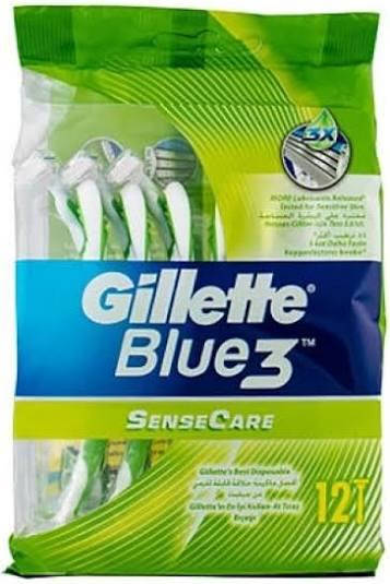 

Одноразовые бритвенные станки Gillette Blue 3 Sensative Care (12шт.), Синий