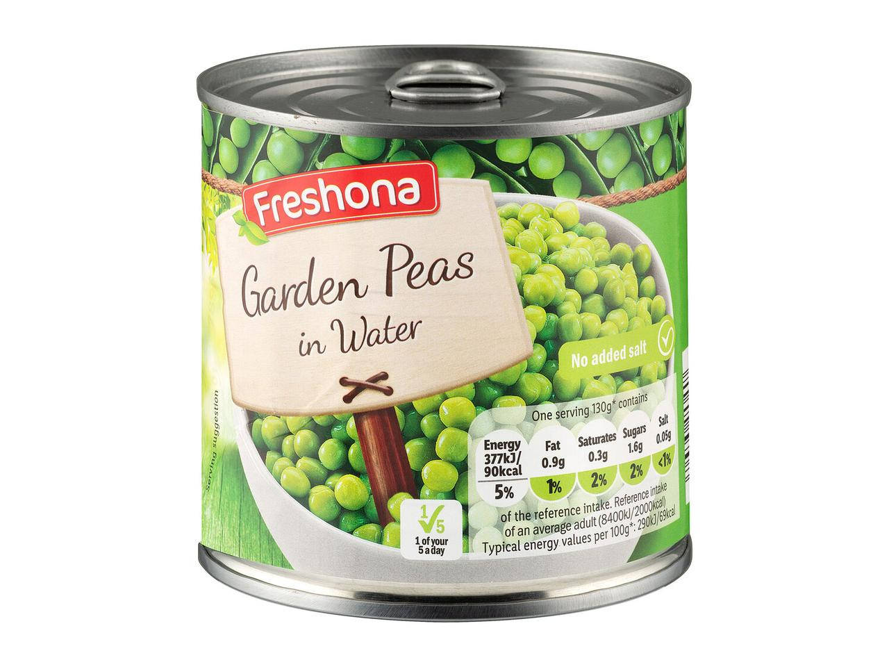 

Зеленый горошек консервированный Freshona Garden Peas 265/400г Польша