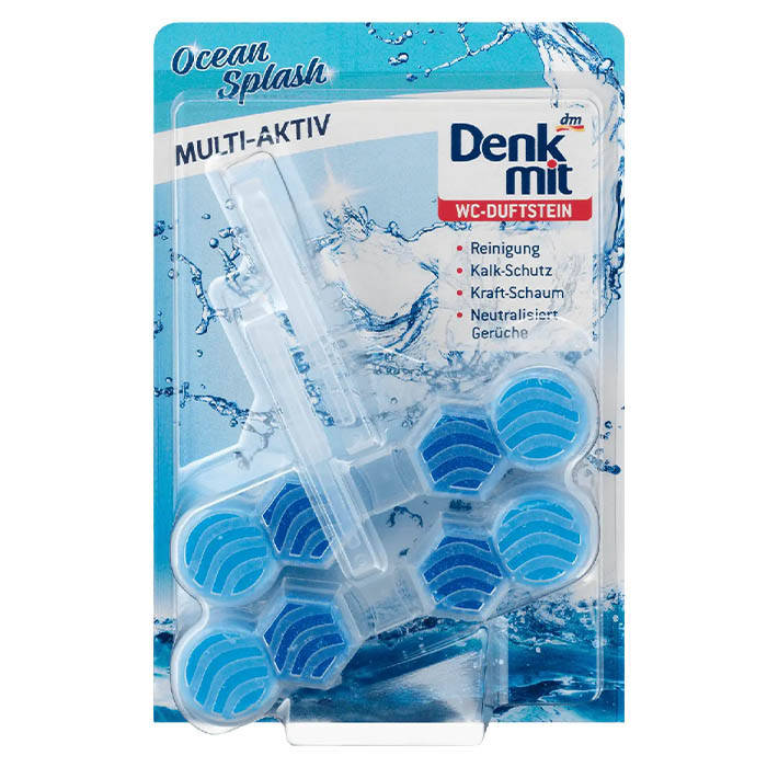 

Туалетный блок для унитаза Denkmit Multi-Aktiv Ocean Splash освежитель 2 шт