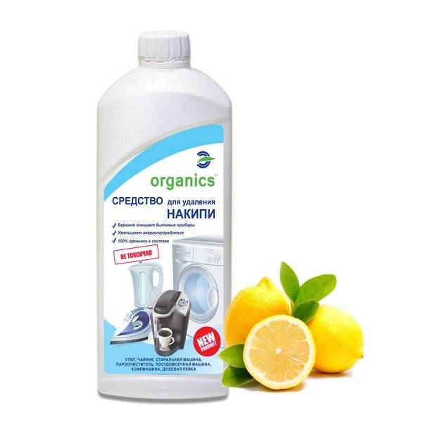 

Средство для удаления накипи и известкового налета Organics, 500 мл.