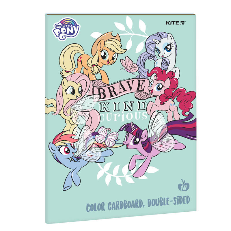 

Картон цветной двусторонний Kite My Little Pony 10 листов 10 цветов LP21-255