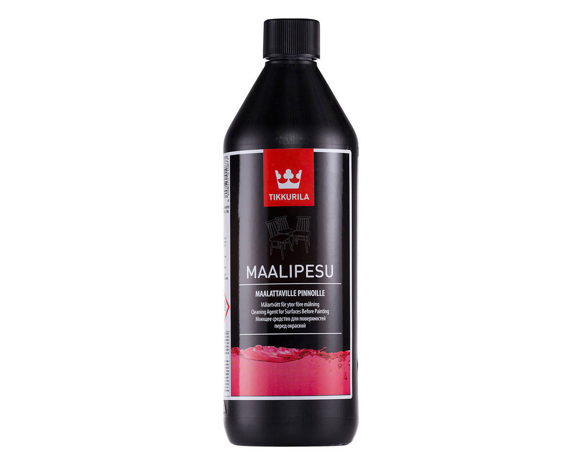 

Очиститель щелочной TIKKURILA MAALIPESU по старой краске 1л