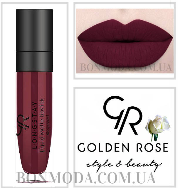 

Матовая стойкая жидкая помада Golden Rose Longstay liquid Matte № 15