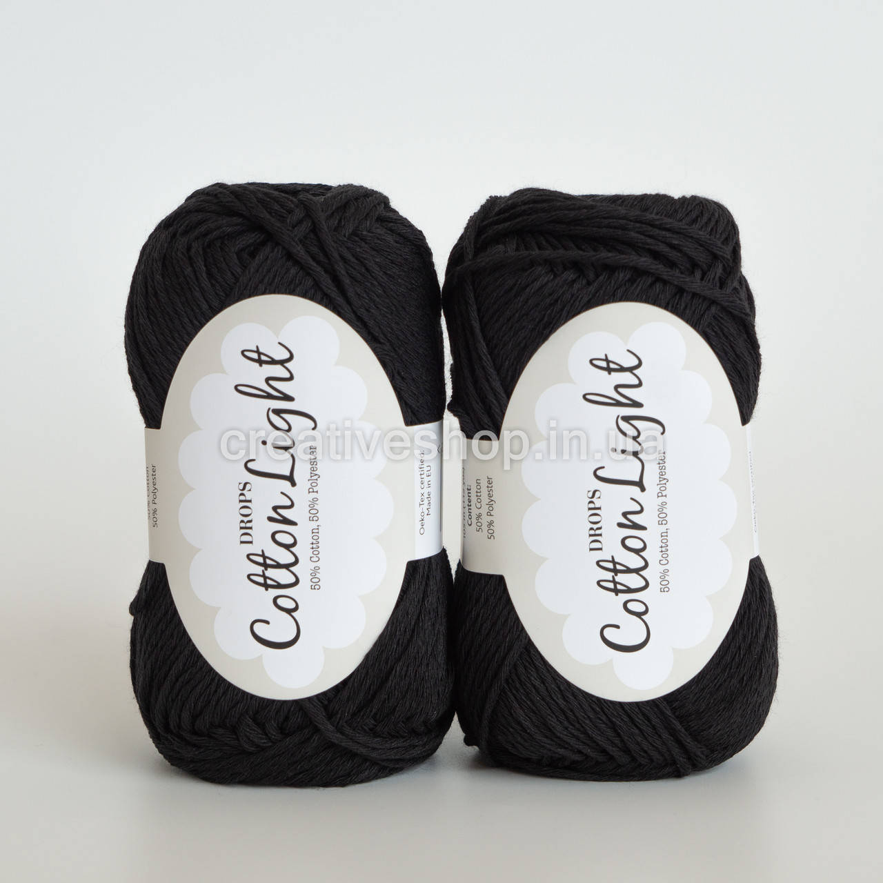 

Пряжа DROPS Cotton Light (цвет 20 black), Черный
