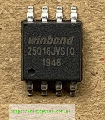 

Микросхема 25Q16 , smd 8pin
