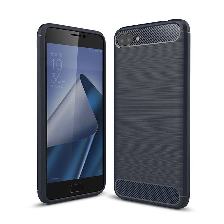 

Чехол силиконовый TPU на Asus Zenfone 4 Max (ZC554KL) темно синий
