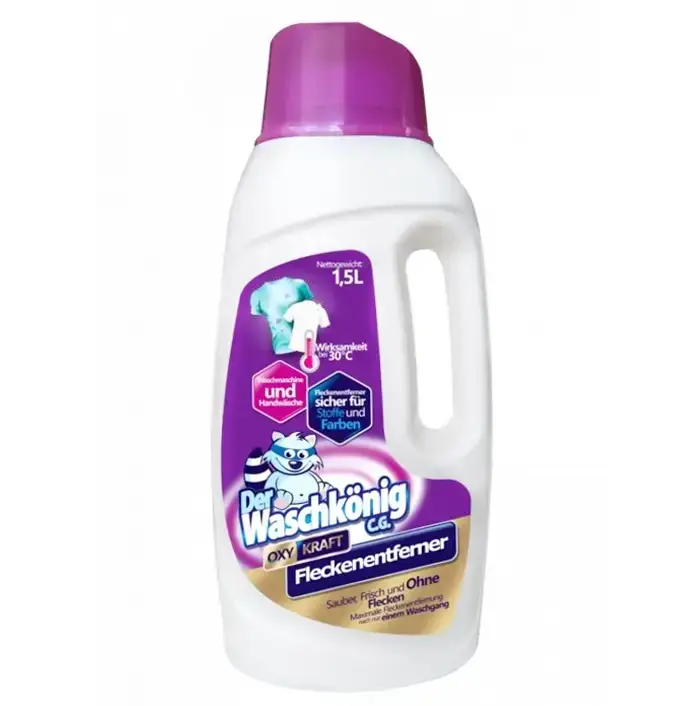 

Рідкий плямовивідник для кольорових речей Waschkonig Fleckenentferner Oxy Kraft 1,5 л.