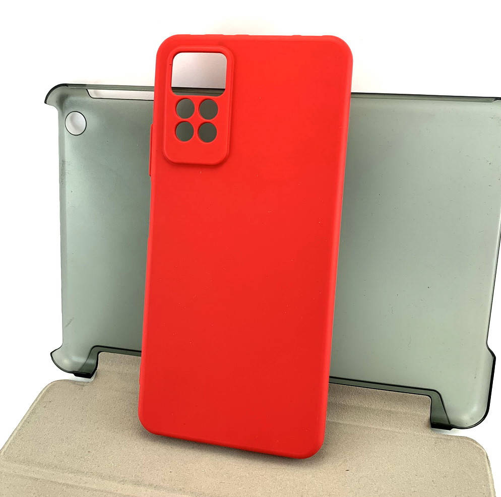 

Чехол на Xiaomi Redmi Note 11 накладка бампер Full Soft Case силиконовый красный