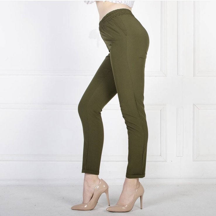 

Летние женские брюки большого размера, ткань софт, р. 52,54 хаки