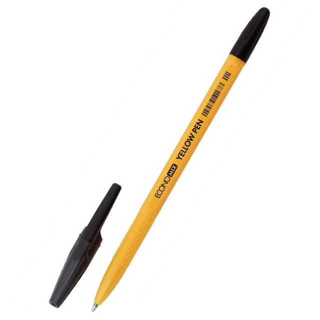 

Ручка шариковая EconoMix "Yellow Pen" 0,5 мм черная Е10187