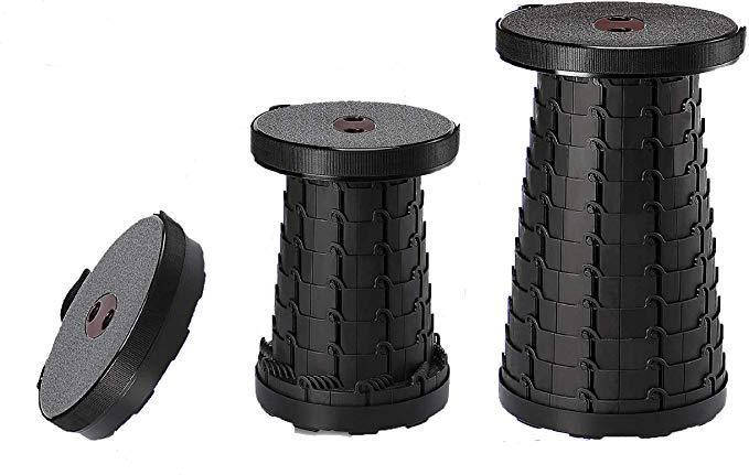 

Складной стул Telescopic stool (раскладной телескопический стул) черный, Чёрный