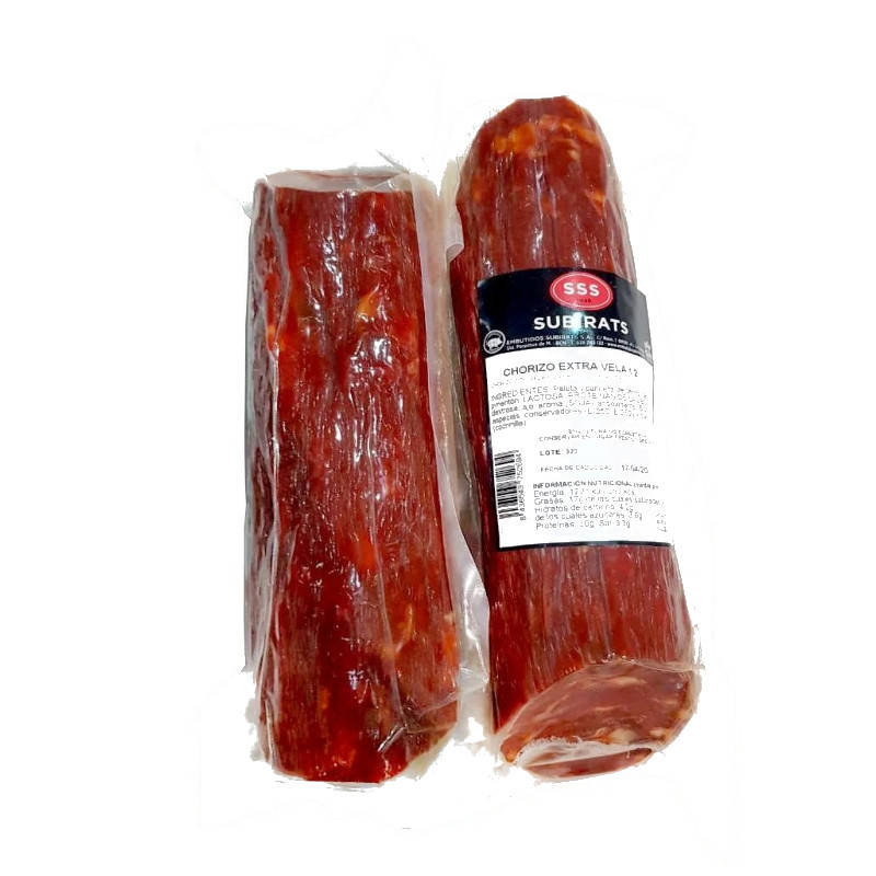 

Колбаса"Subirats Chorizo Vela"Испания"1/2 палки 0.8 kg