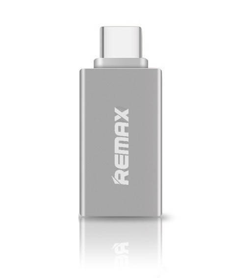 

Переходник OTG REMAX RA-OTG1 USB на USB Type-C, серебристый