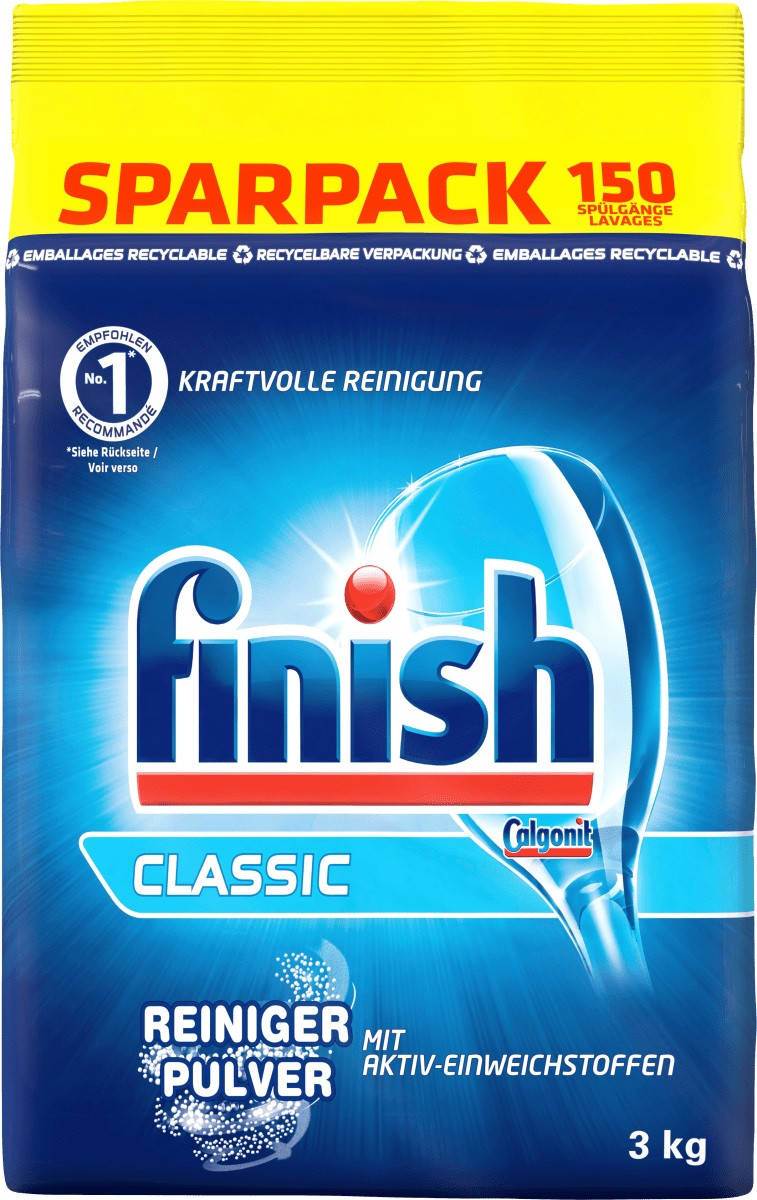 

Finish Spülmaschinen Reiniger Pulver, 3 kg Порошок для посудомоечных машин 3 кг.