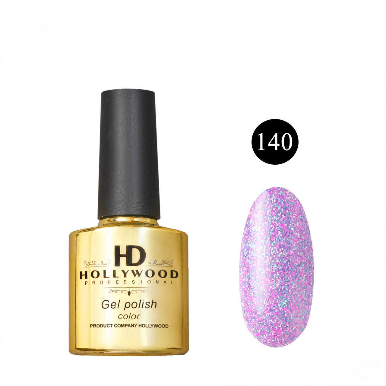 

Гель лак 140 Фиолетовый Йогурт HD Hollywood 8 ml