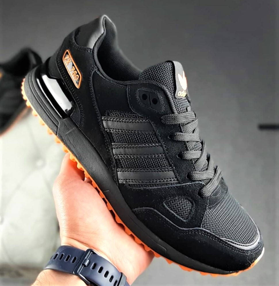 

Кроссовки Мужские Adidas ZX 750, Чёрные кроссы Адидас, летник весенние красовки , спортивные крассовки, Черный