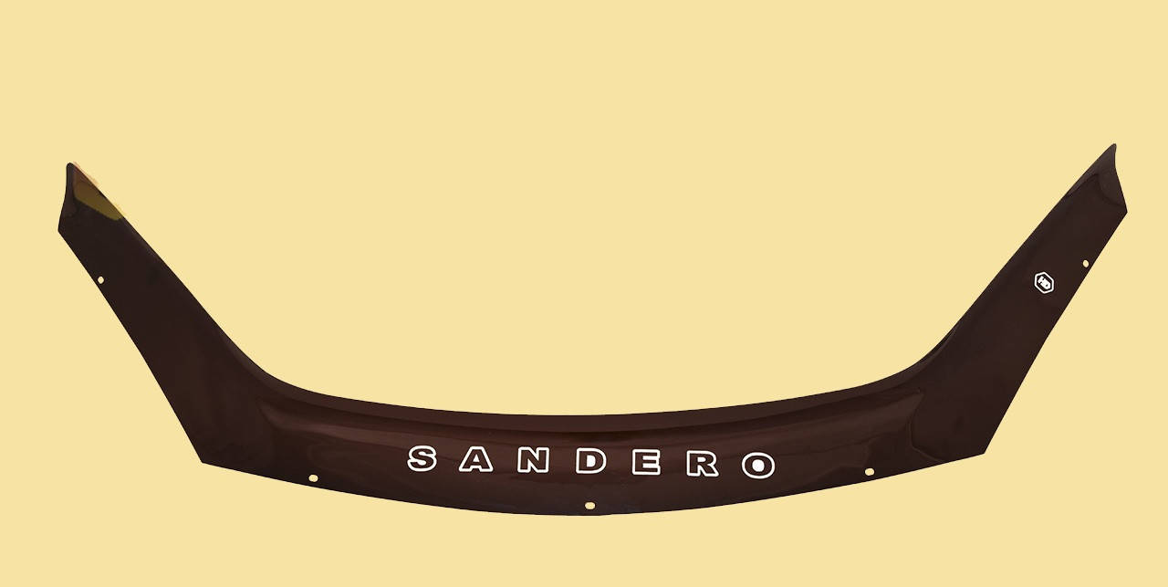 

Мухобойка Dacia Sandero (2008-2012) (VT-52) Дефлектор капота накладка