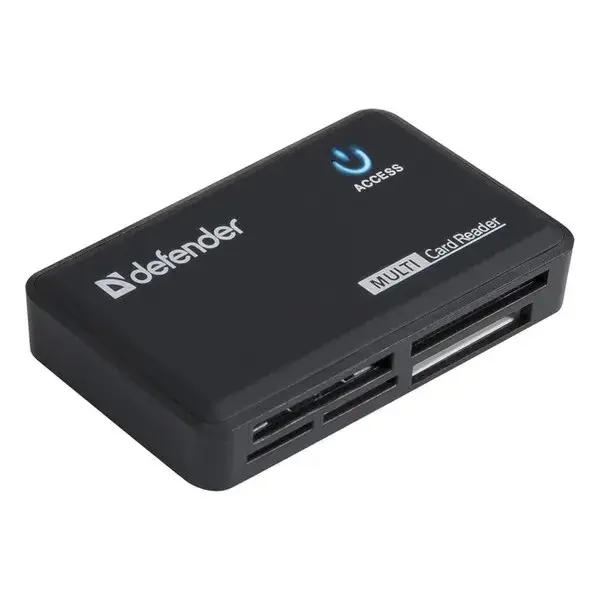 

Кардридер Defender Optimus (83501) Black USB 2.0, Черный