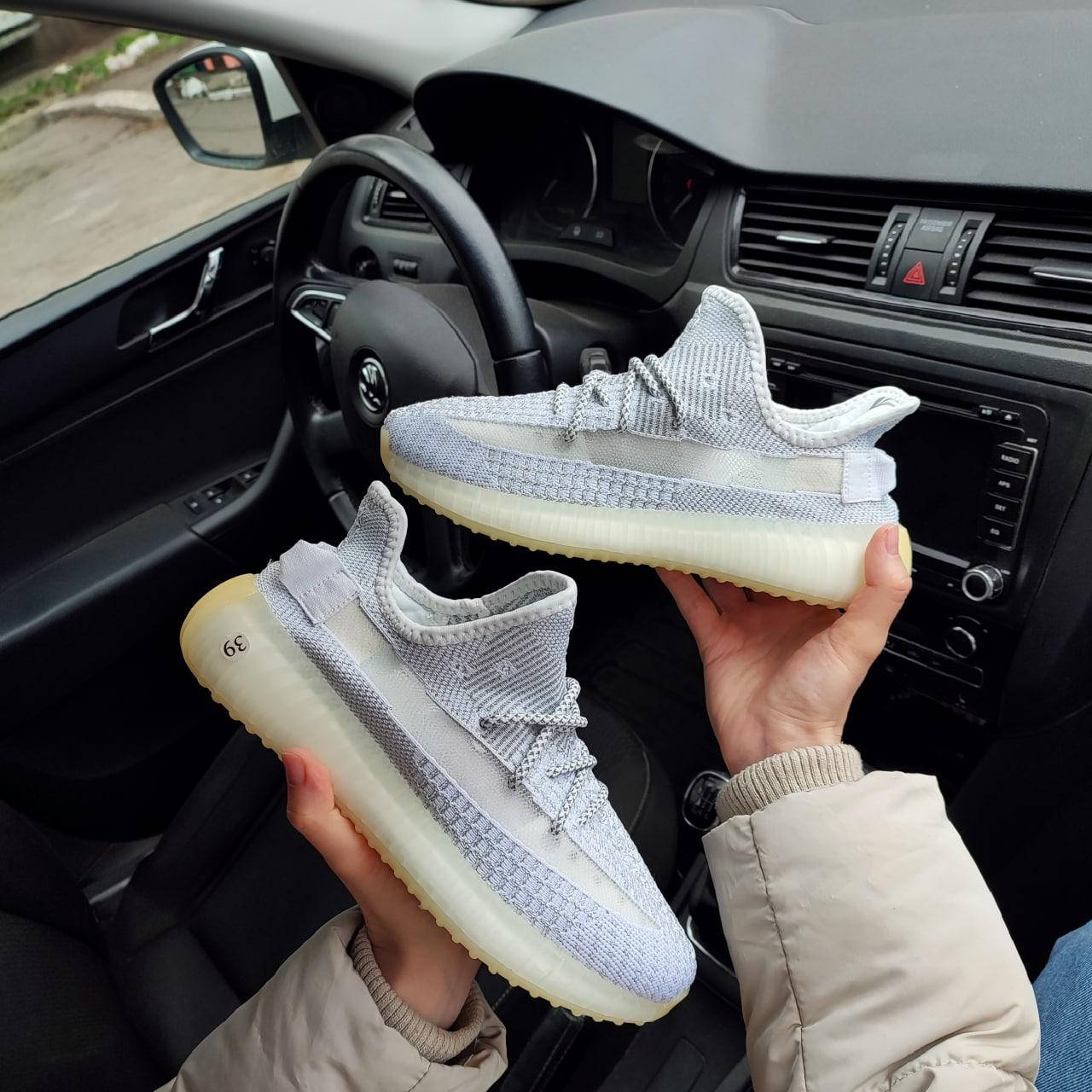 

Женские кроссовки Adidas Yеezy Boost 350 v2 летние, кроссовки адидас изи буст 350 серые тканевые 39, Серый