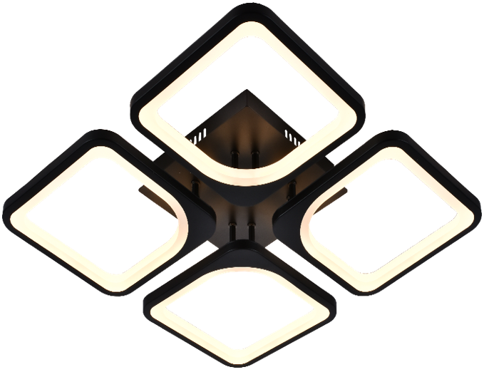 

Потолочная led люстра с пультом 136W Sirius DIMMER MX10005/4A BK 136W