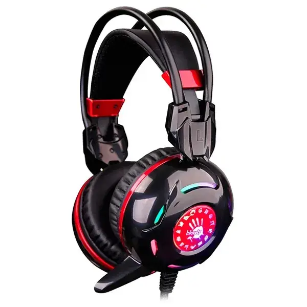 

Накладные наушники A4Tech Bloody G300 Black Red проводные с микрофоном