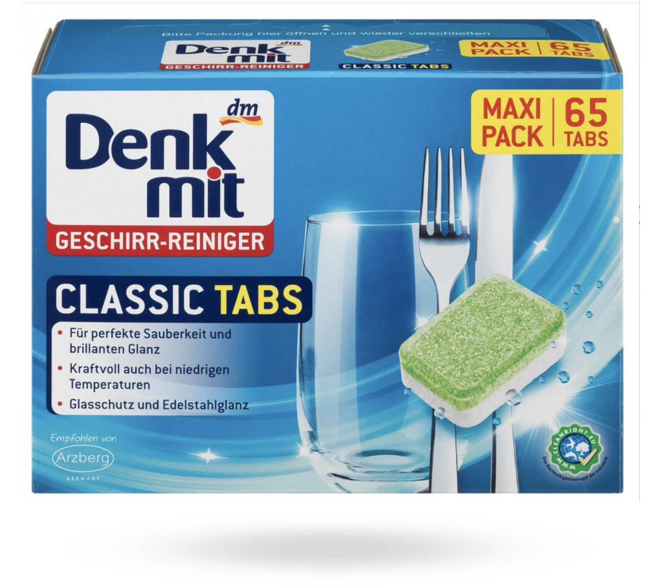 

Таблетки для посудомоечной машины Denkmit Classic 65 шт