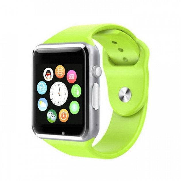 

Часы телефон Smart Watch А1 Умные смарт часы + камера + SIM карта (Зеленый)