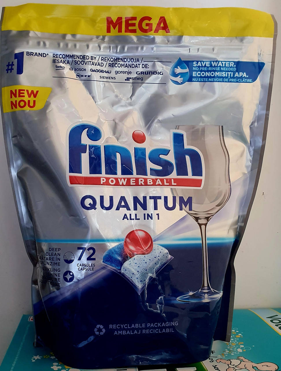 

Капсулы для посудомоечных машин FINISH Quantum powerball, 72 шт